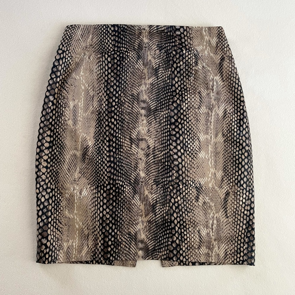 Express Studio Design Snakeskin Midi Skirt